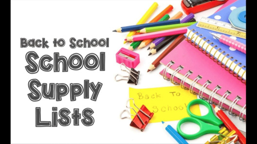 2025-2026 Supply Lists